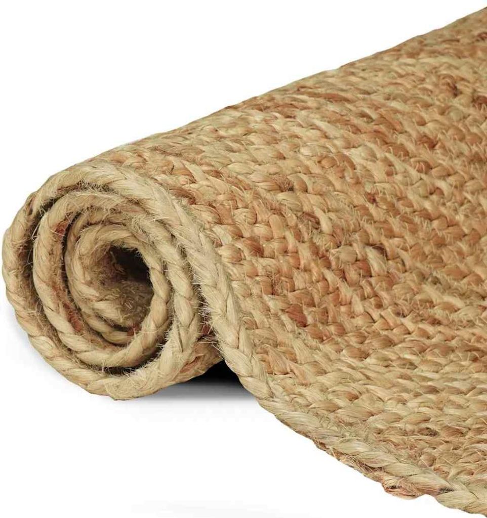 vidaXL Teppich Braun 140 x 200 cm Jute