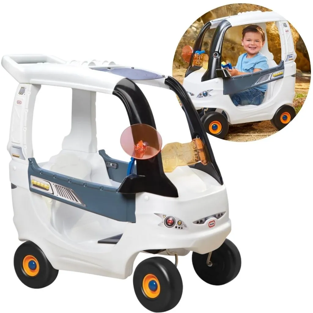 Little Tikes Cozy Coupe Space Rover - Voiture à Pédales Enfant Blanche