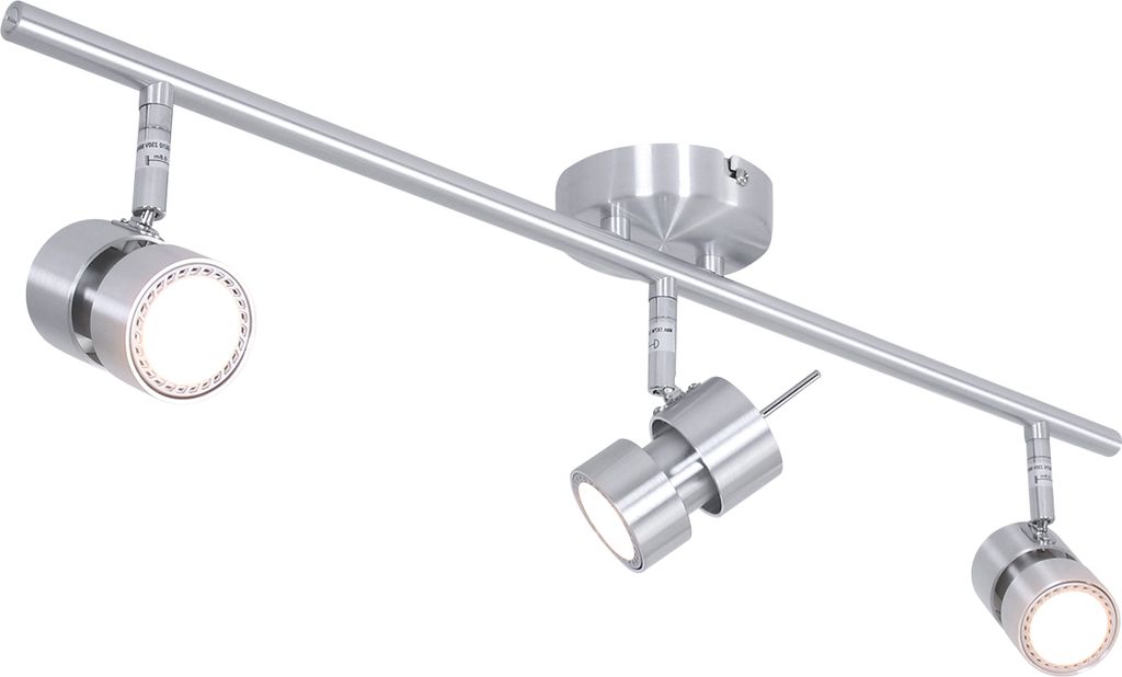Steinhauer Strahler Natasja LED 3-flammig Silber Matt 68x18cm