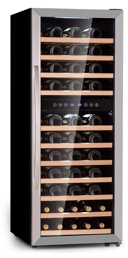 Klarstein vinotéka, slim, skleněné dveře, 2 zóny, LED, 5-18 Obrázek produktu 
