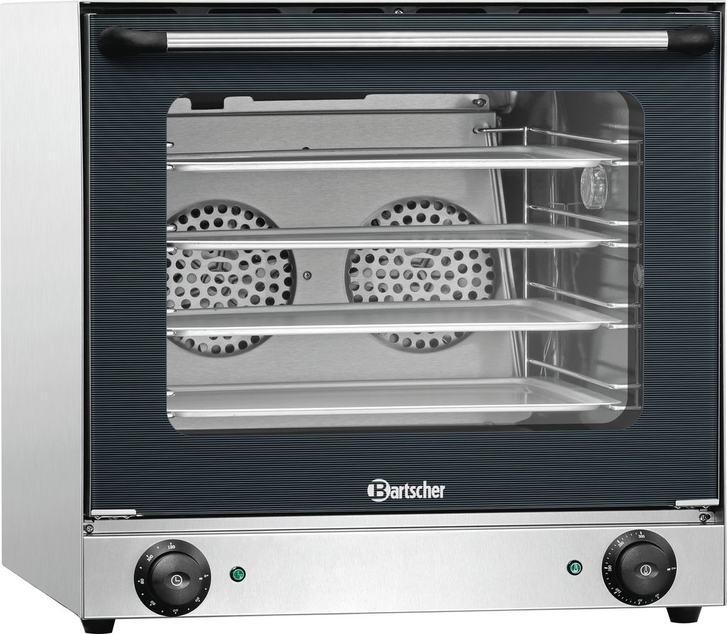 Bartscher A120786, Elektrischer Ofen, 2670 W, 0 - 300 °C, Edelstahl, Drehregler, Eemaillierter Stahl