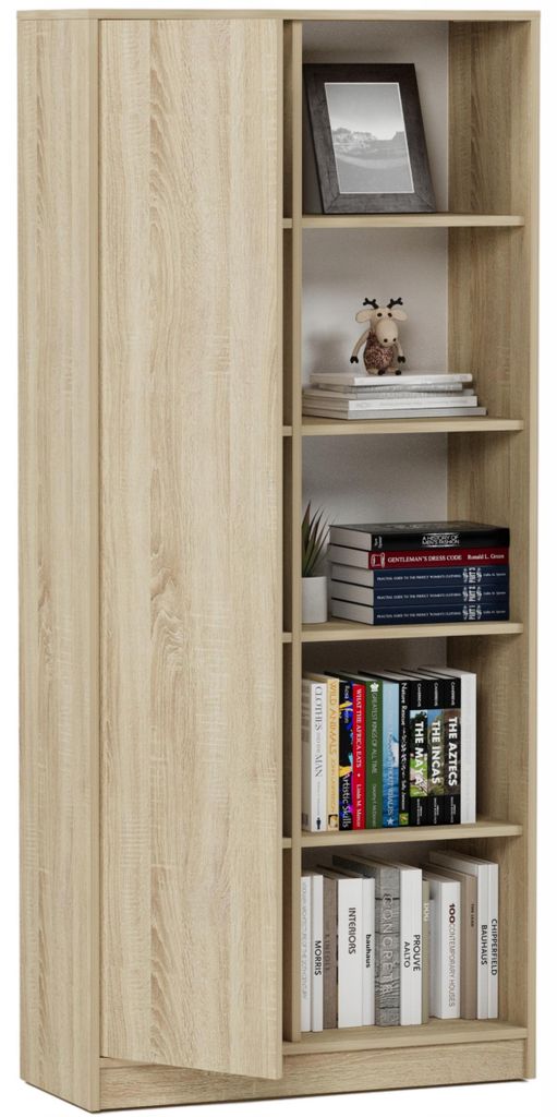 Regál kancelářský 80 cm skříň 1 dveře 5 polic FRAMIRE B-5 Obrázek produktu 