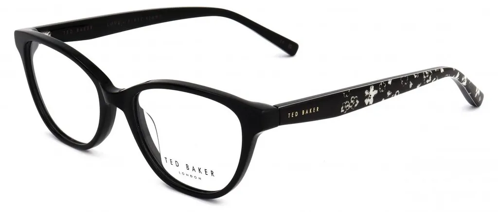 Lunettes Ted Baker TB9252 Noir en acétate léger pour femme 49mm