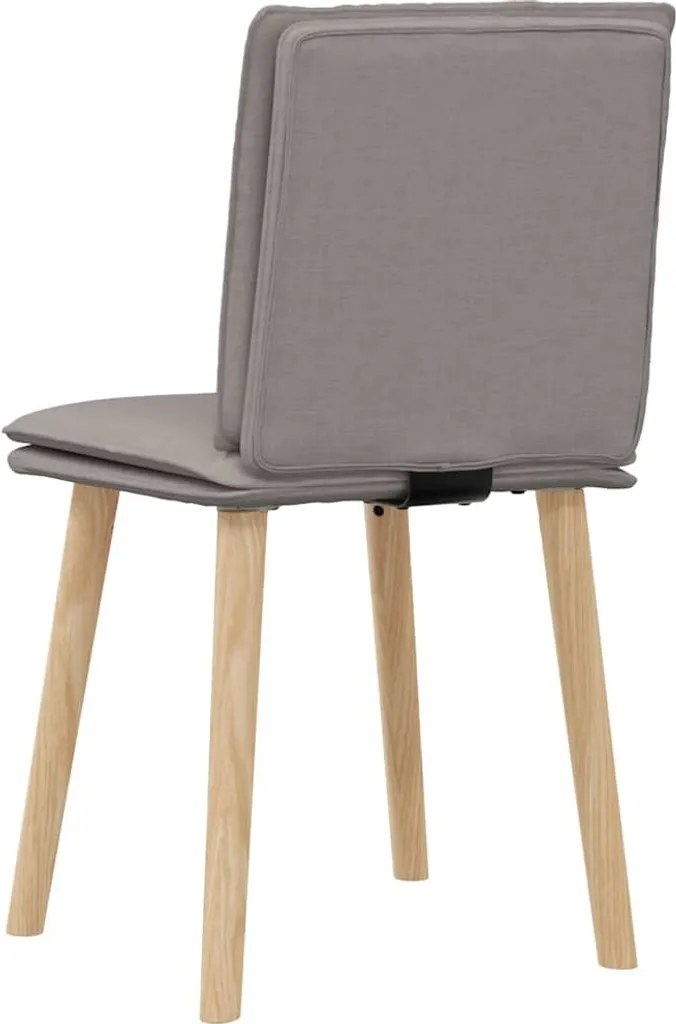 Offerta Set 2 Sedie vidaXL Taupe - Tessuto Resistente e Prezzo Shock - 5