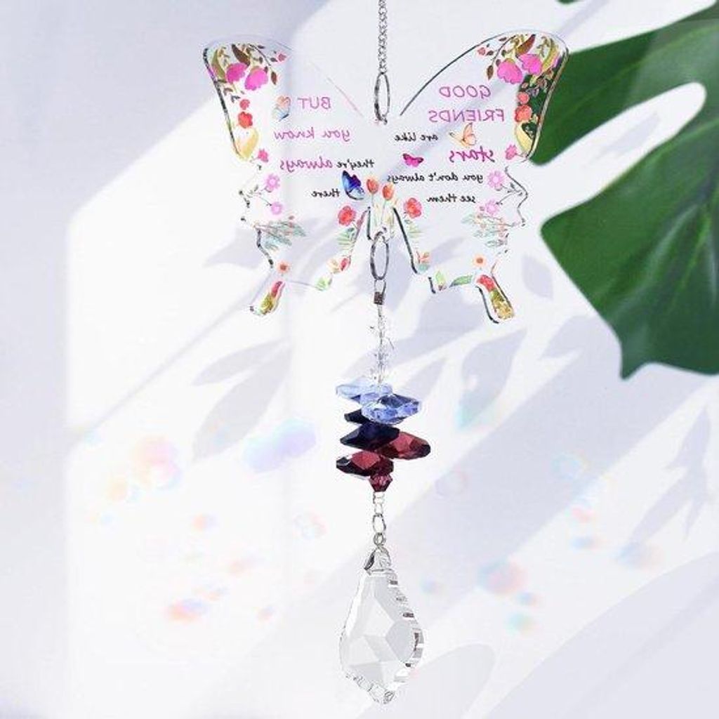 Kristalzonnescherm für Frauen - Geistiges Geschenk für beste Freundin - Geburtstag, Weihnachten, Jubiläum und Abschluss