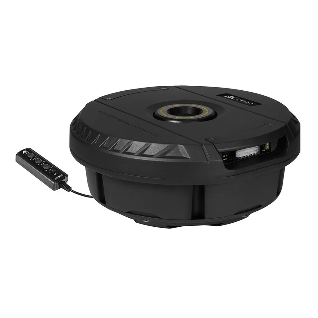 ESX Vision V-1100A Subwoofer Actif 28cm avec Télécommande de Basses