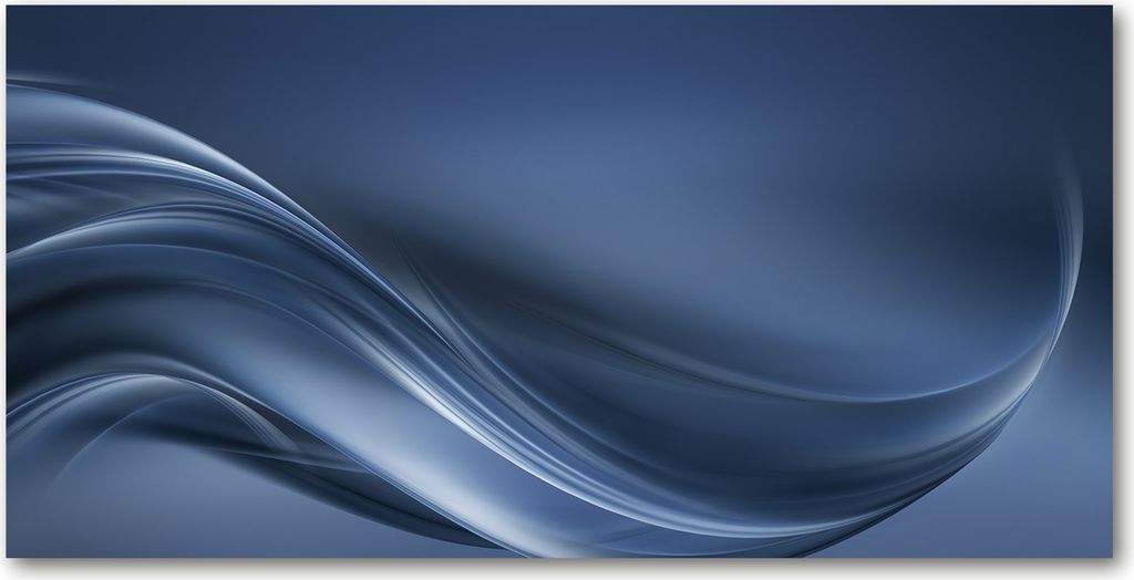 Tulup Leinwandbild - 120x60 cm - Wandkunst - Drucke auf Leinwand - Leinwanddruck - Sonstige - Grau - Graue Welle