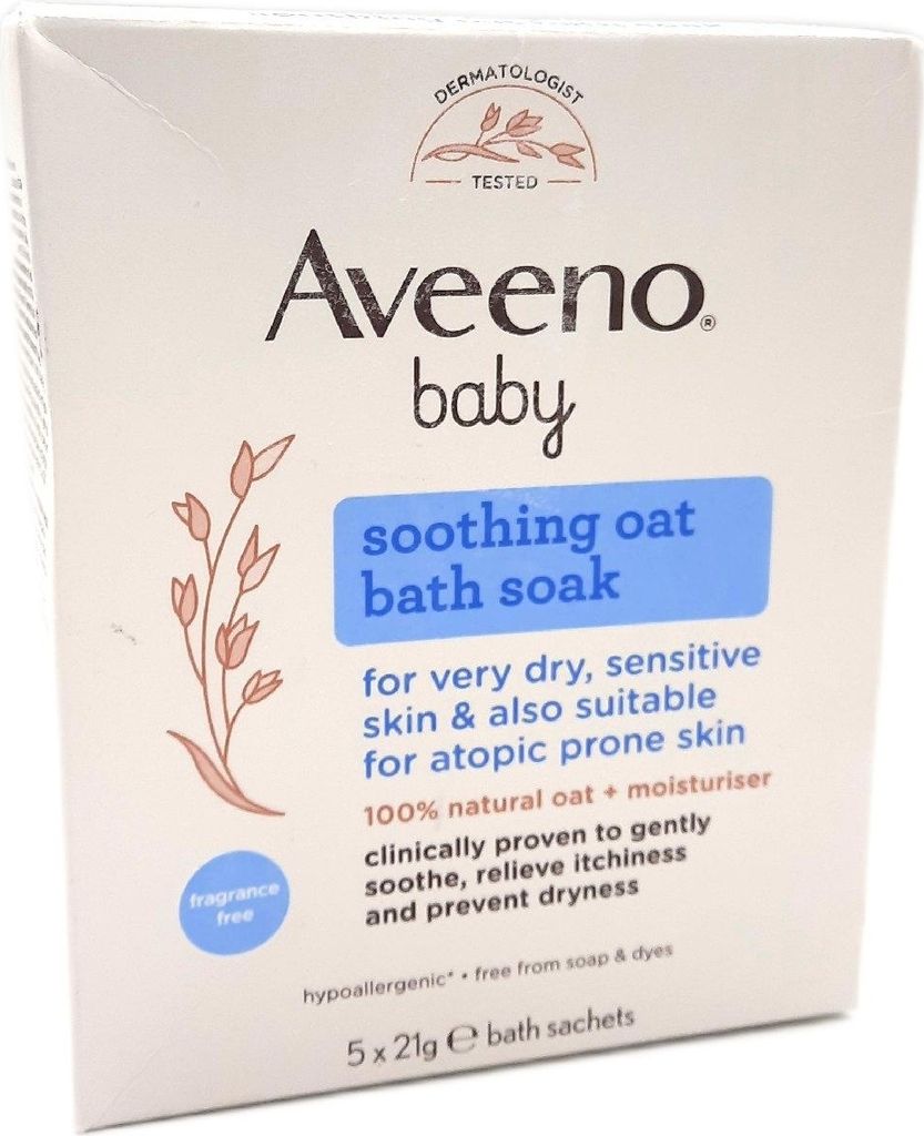 Aveeno Baby Pack Soothing Oat Bath Soak 5x21g