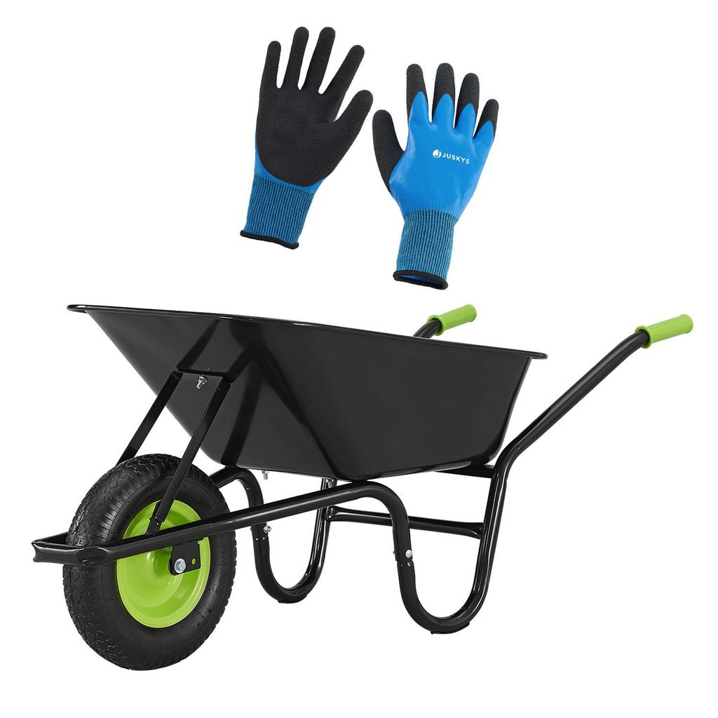 Juskys Carriola Da Giardino – 100 Litri Di Volue – Carico Fino A 210 - 8