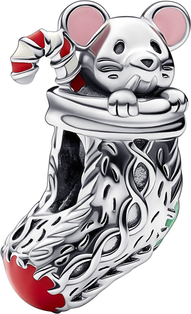 Pandora Charm Damen Festliches Maus Weihnachtsstrumpf Produktbild 4