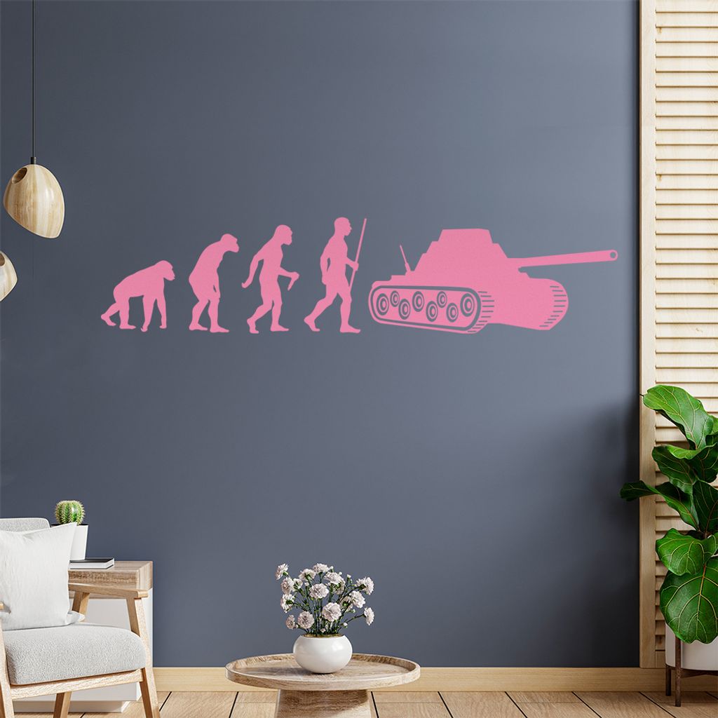 Panzer Krieg Evolution Wandtattoo Wandaufkleber Wall Sticker - Dekoration, Küche, Wohnzimmer, Schlafzimmer, Badezimmer