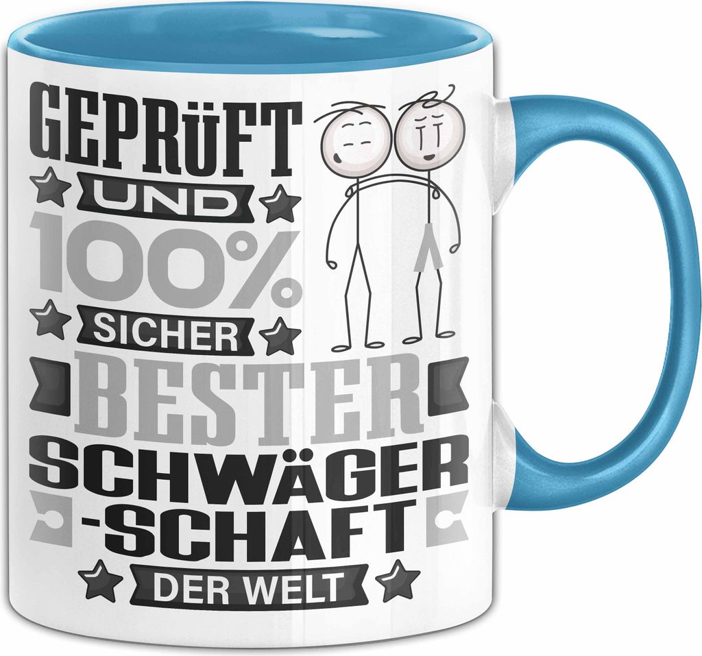 Schwägerschaft Geschenk Lustiger Spruch für Schwägerschaft Geschenkidee Bester Schwägerschaft Der Welt (Blau)