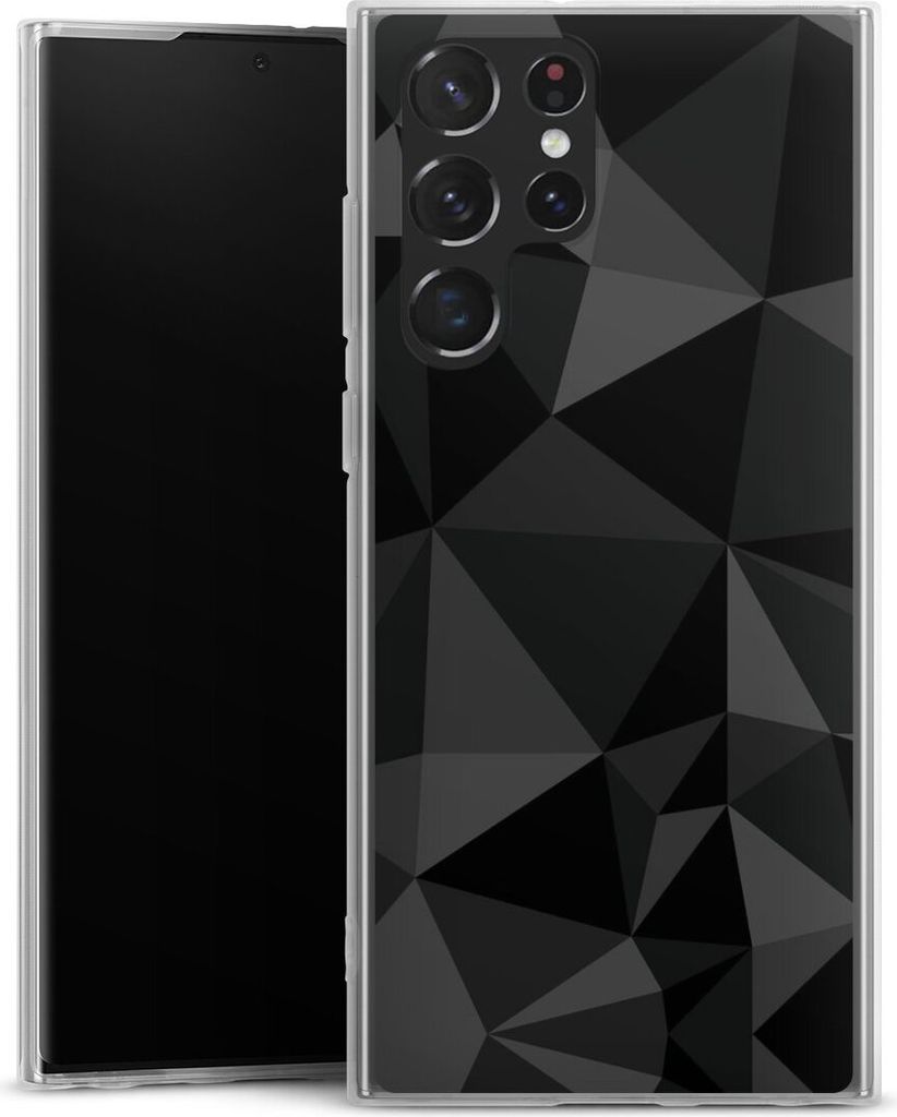 DeinDesign Slim Hülle für Samsung Galaxy S22 Ultra Silikon Case Ultra Dünn Handyhülle Abstrakt Geometric Muster