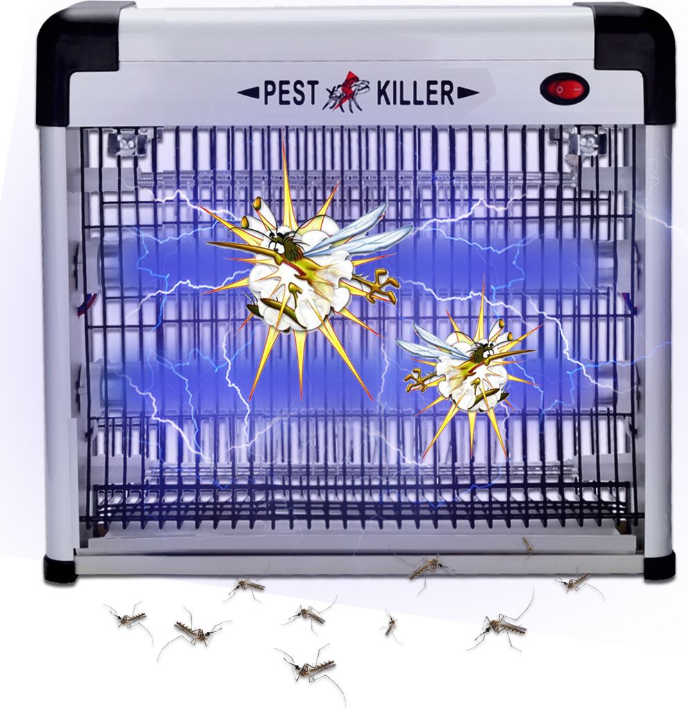 Jayseuw 12W Elektrischer Insektenvernichter LED UV-Licht Mückenlampe Insektenfalle Insektenlampe Mückenvernichter Fliegenfalle Moskito Mückenfalle