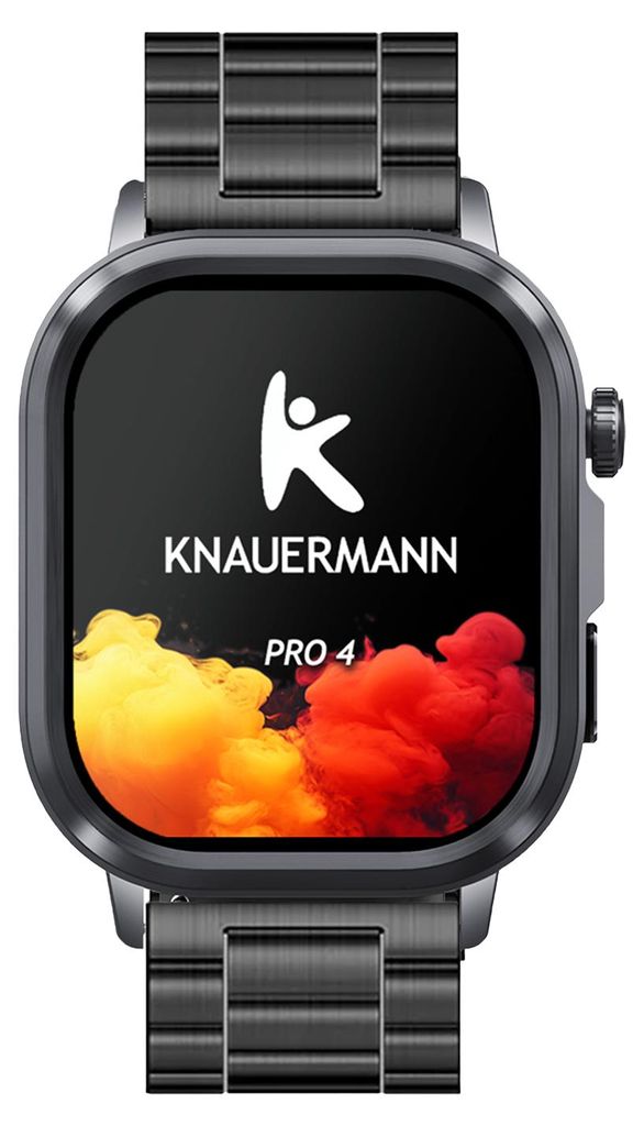 Knauermann PRO 4 (2026) Smartwatch mit Anruf & SOS Funktion Produktbild 