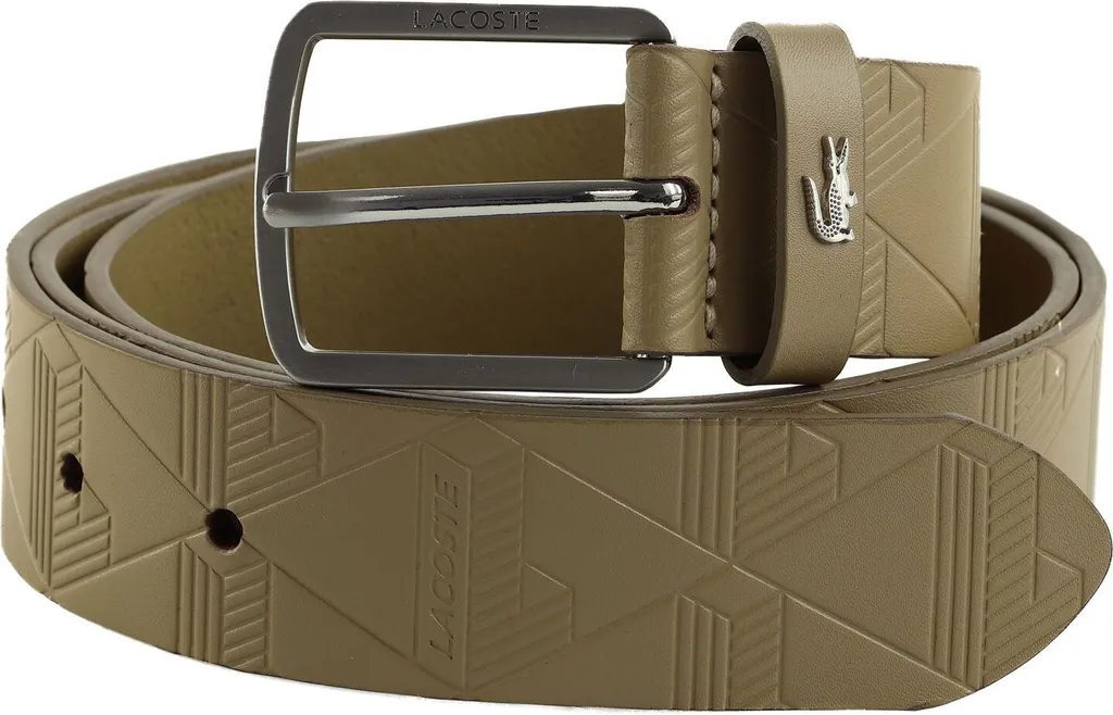 Scheda Tecnica Lacoste Cintura Monogramme W120 Pelle Beige