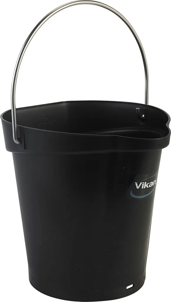 Secchio VIKAN 6 Litri Nero HACCP - 56889 per Alimenti e Pulizia