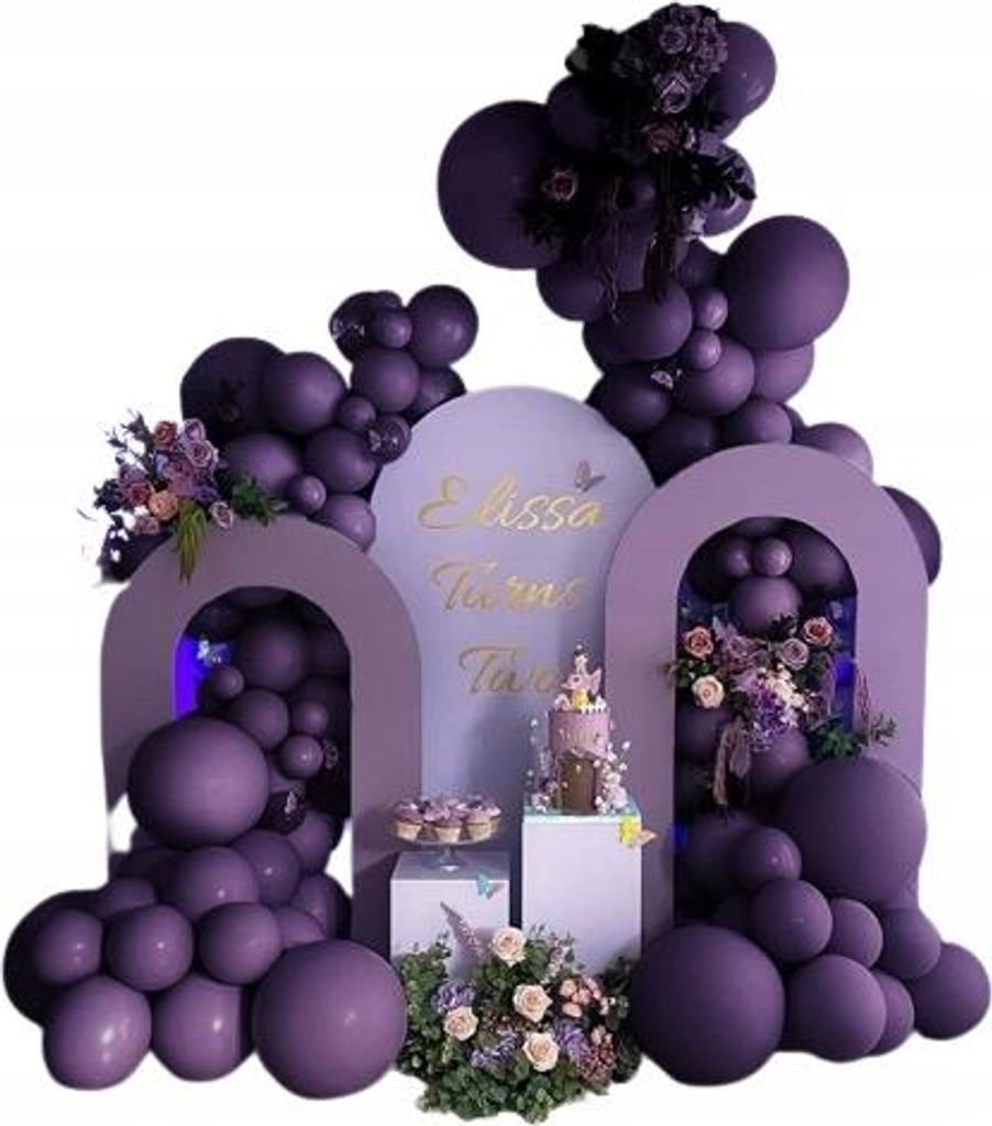 Girlanda Balonowa Exclusive Purpurowa Podwójna 125 Model 6 Zdjęcie produktu 