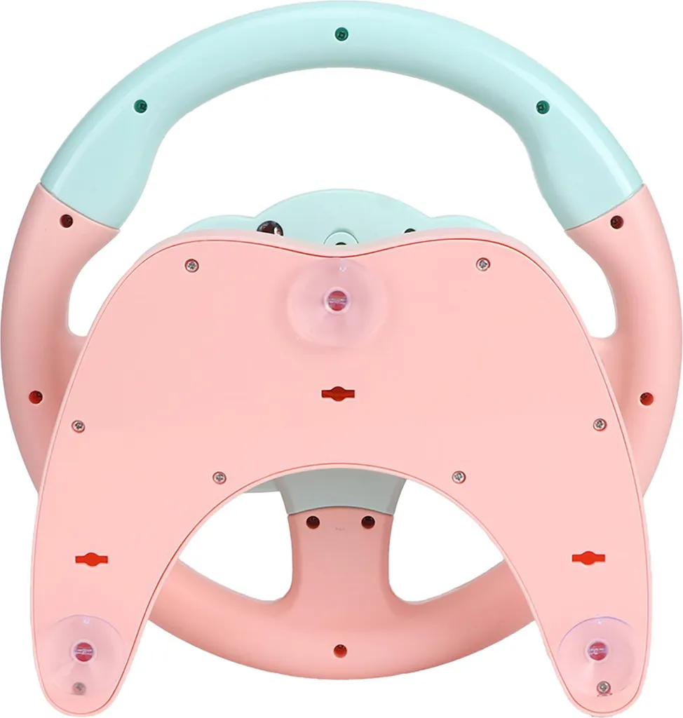 Jouet Éducatif Volant Rose Interactif avec Ventouse et Effets Sonores