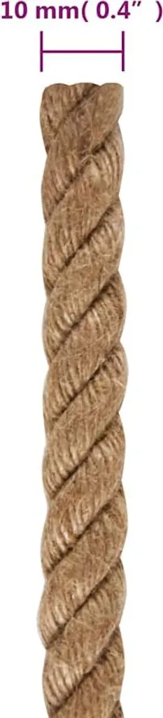 Corde en Jute 10 mm Robuste 100 m - Haute Résistance et Multi-usage