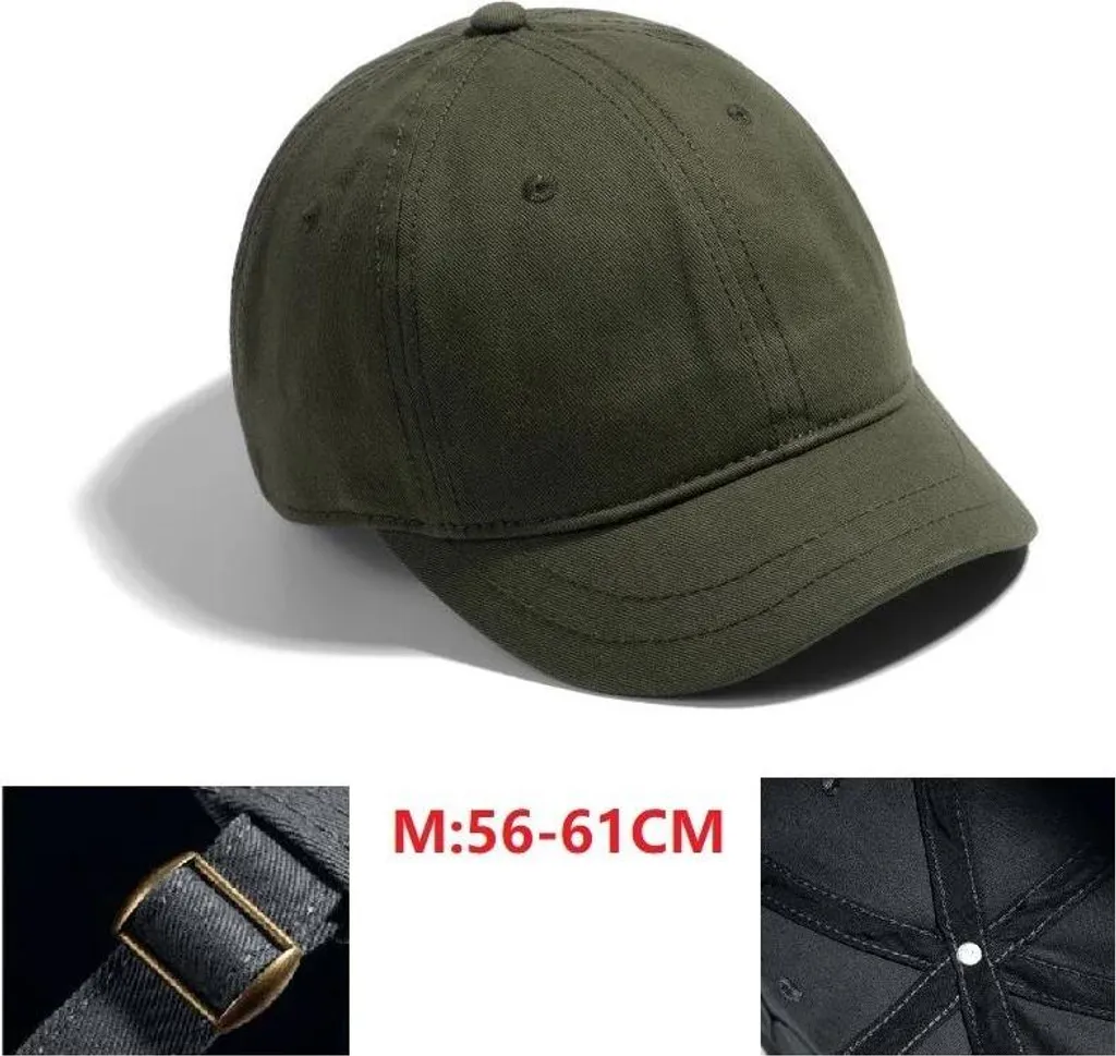 Cappellino da baseball, cinturino regolabile, stile vintage, puro cotone 04, regolabile-a