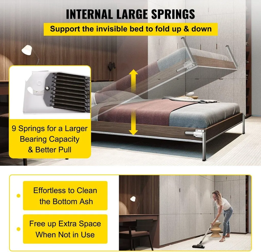 Kit lit escamotable vertical pour aménager une chambre d'amis - 3