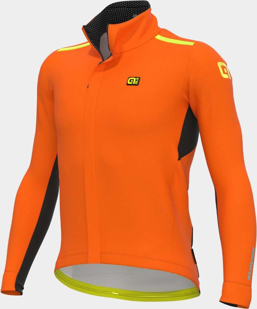 ALÉ Fahrrad-Regenjacke - KLIMATIK K-TORNADO - Schwarz/Orange L