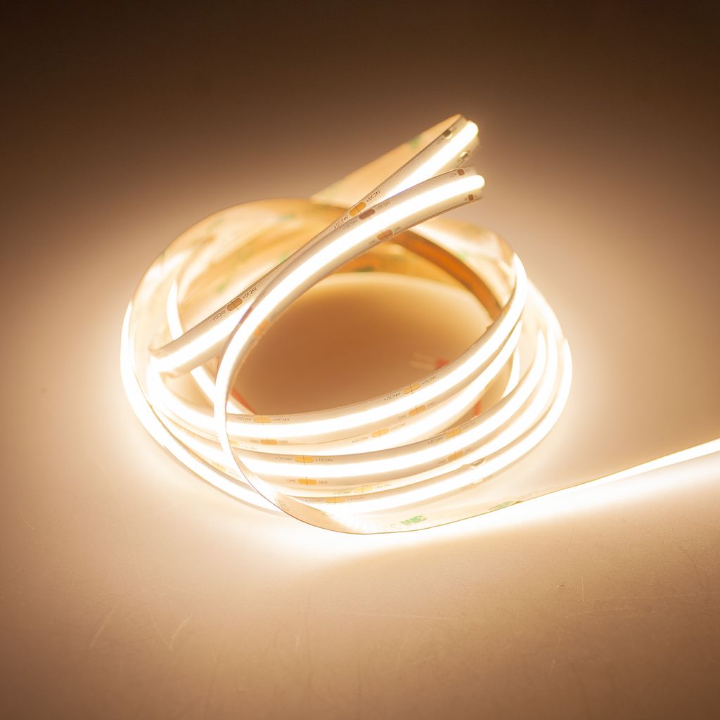 LED Strip COB Eco 360 Warmweiß (3000K) 72W 10 Meter 24V IP67 CRI 90