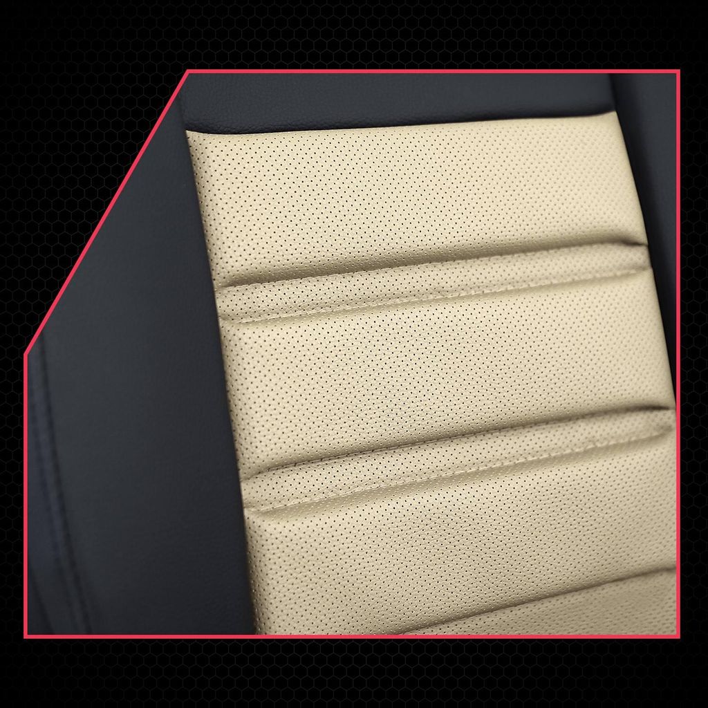 Sitzbezüge Auto Universal Schonbezug Autositzbezüge Sitzauflage für VW T6 Beige