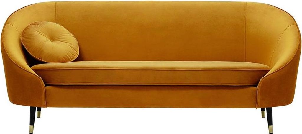Dreisitzer-Sofa Kooper-Velluto 8-Standard piping-brass