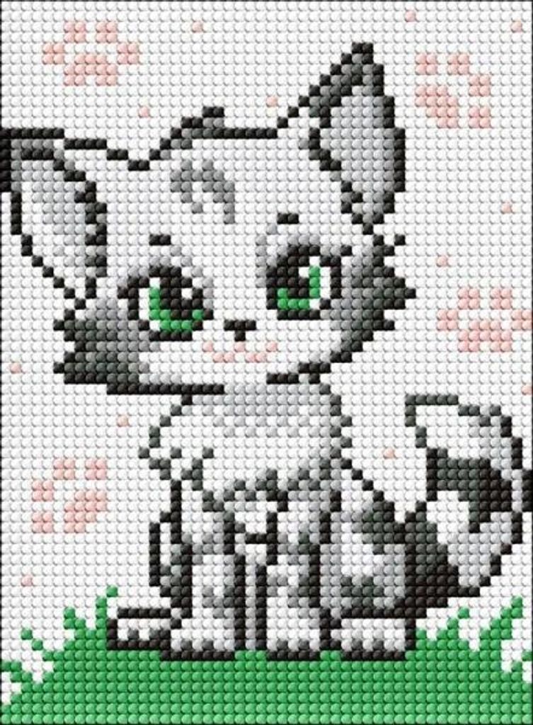 Rahmenloses Diamant-Mosaik – Das flauschige Wunder „Kids“ – Ideyka