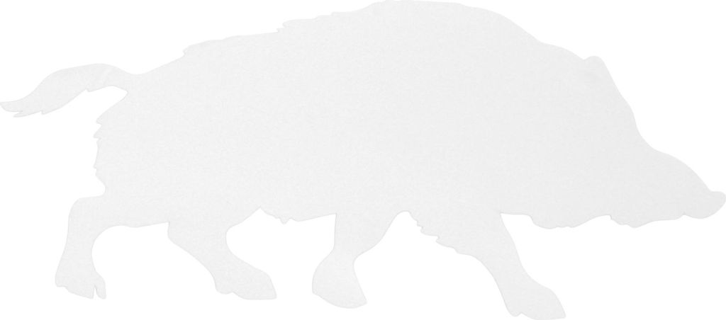 Reflektierender Stoßstangenaufkleber Reflektierender Silberton Quadrat Wildschwein Reflektierender Autoaufkleber Personalisierte Dekoration Fahrze...