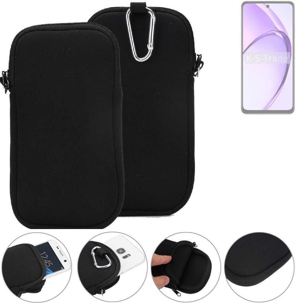 K-S-Trade Neopren-Hülle Handyhülle kompatibel mit Oppo A40m Schutzhülle Neoprenhülle Sleeve Schutz-Hülle Gürtel Tasche Case Holster Handytasche