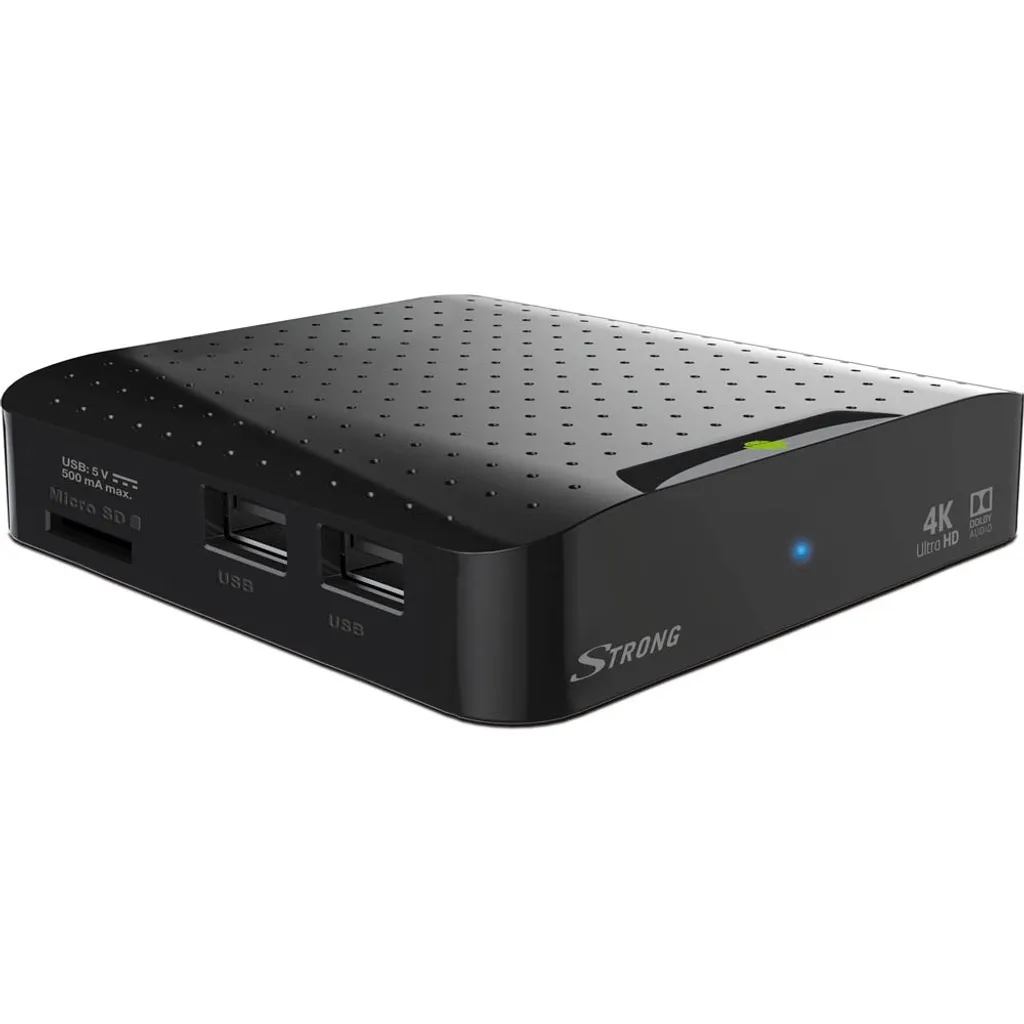 Décodeur Android TV Strong SRT2022 Box Multimédia Hybride 4K UHD