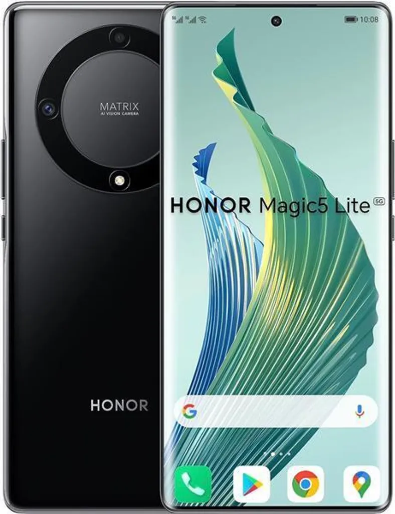 Smartphone Android Honor Magic 5 Lite 8GB RAM 256GB Stockage Noir Chic