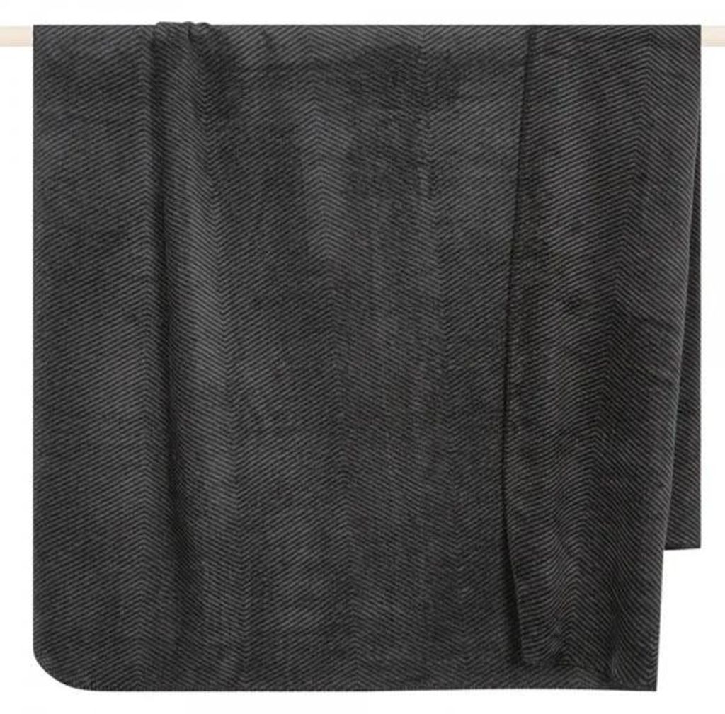 pad Decke Byron Fischgrätmuster Schwarz Grey (150x200cm) Produktbild 