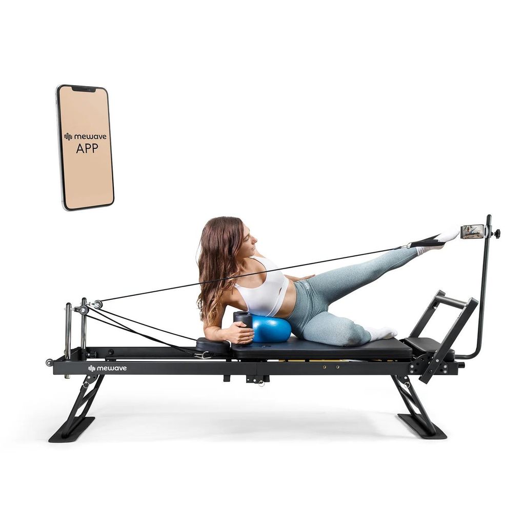 Pilates Reformer Pro – pieghevole – nero – Mewave Immagine del prodotto 