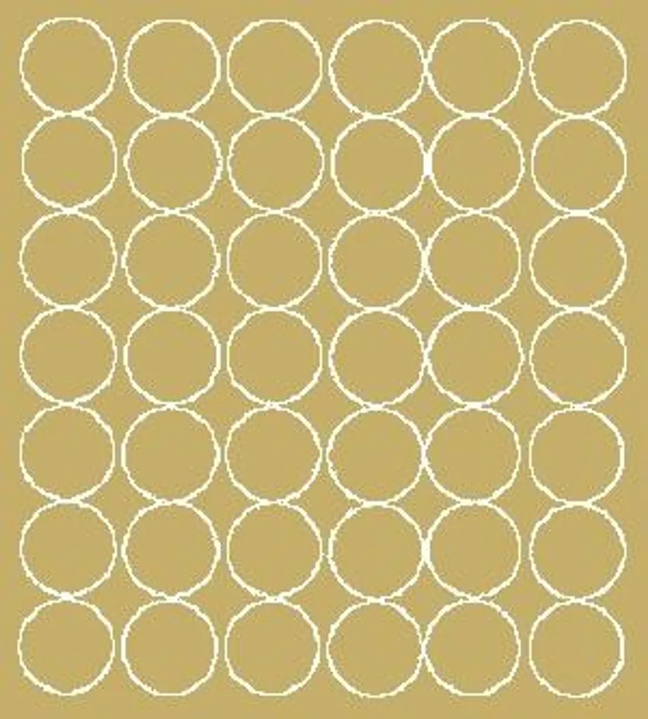 42 Adesivi Rotondi Oro Opaco 3cm - Bollini Eleganti per Bomboniere