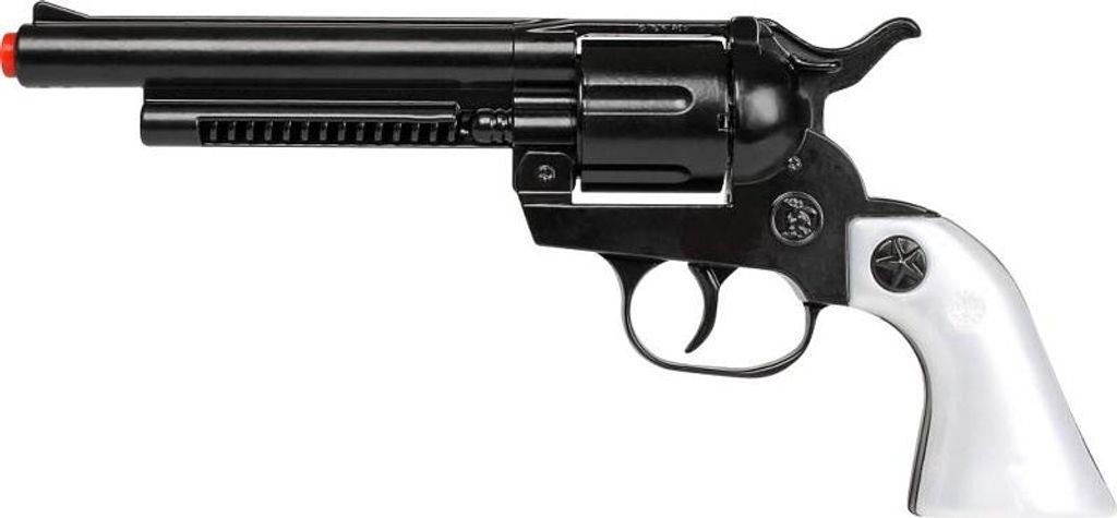 Kovbojský revolver kovový černý 12 ran Zdjęcie produktu 