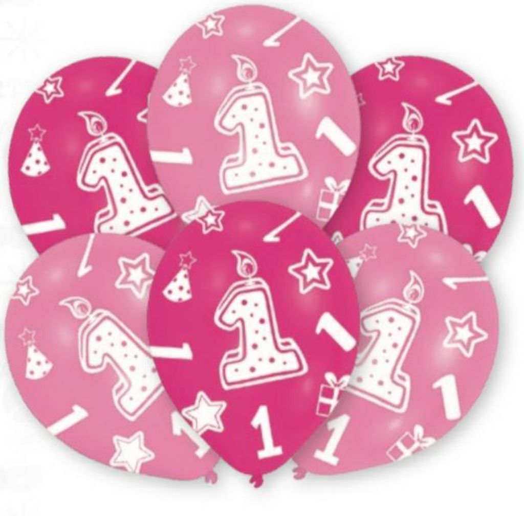 Amscan INT995654, Spielzeugballon, Latex, Pink, 10 Stück(e) Produktbild 