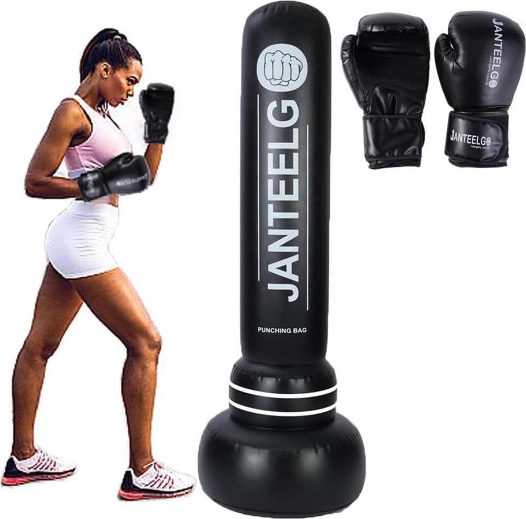 Sac de boxe debout 180cm PVC avec gants de Image du produit 