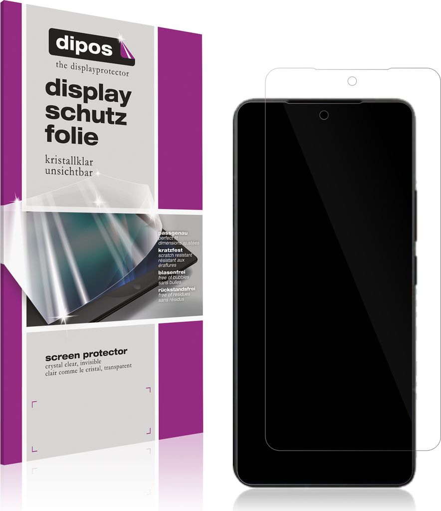 4x Schutzfolie für Xiaomi Poco F7 Ultra klar Displayschutzfolie Folie Display Schutz dipos