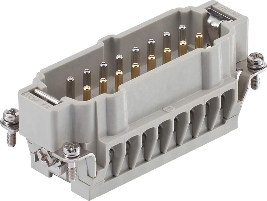 Insertion broches 16p HAN 16E-STI-S pour des connexions fiables 16p