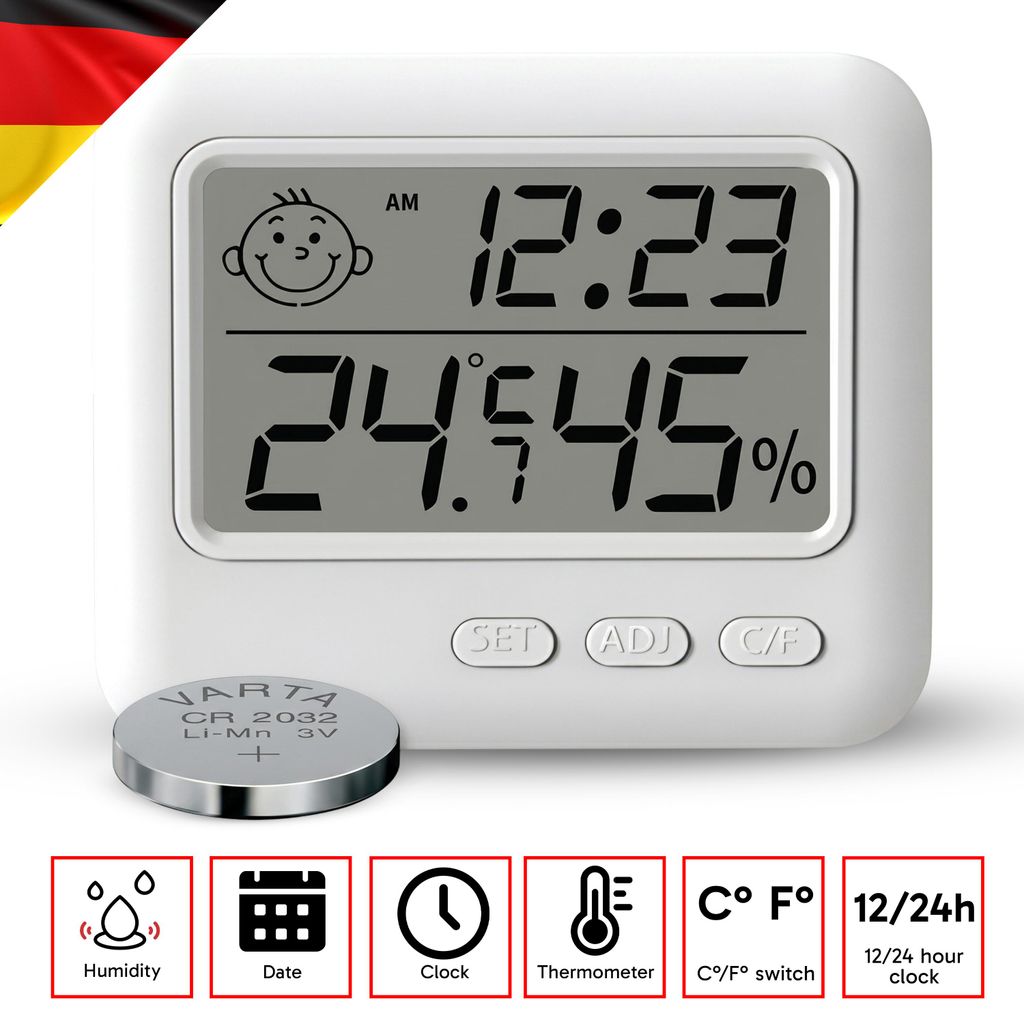 Digitales Thermo Hygromètre Thermomètre Hygromètre LCD Image du produit 
