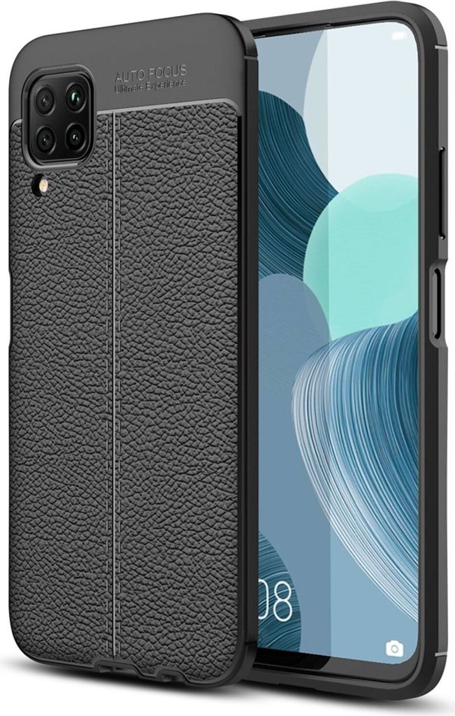 NALIA Handyhülle für Huawei P40 Lite Hülle, Leder Optik Stylische Handyhülle