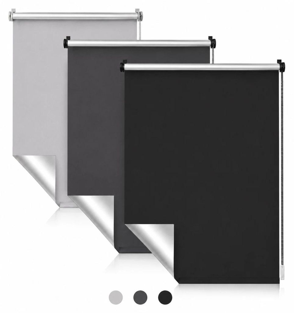Thermorollo Verdunkelungsrollo Seitenzugrollo Klemmfix ohne Produktbild 