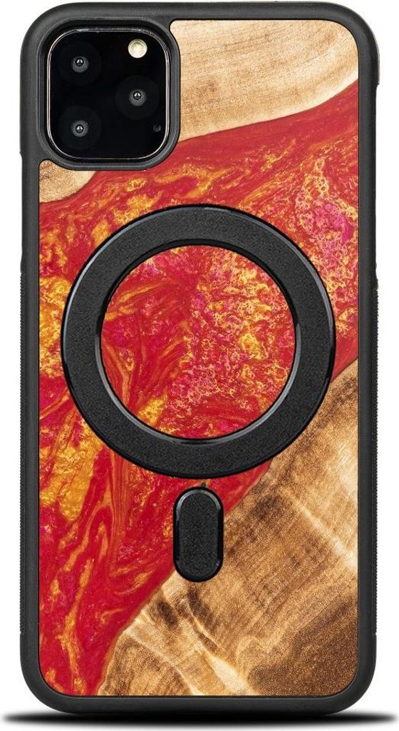 Bewood Einzigartige Hülle für iPhone 11 Pro Max - Neons - Paris mit MagSafe
