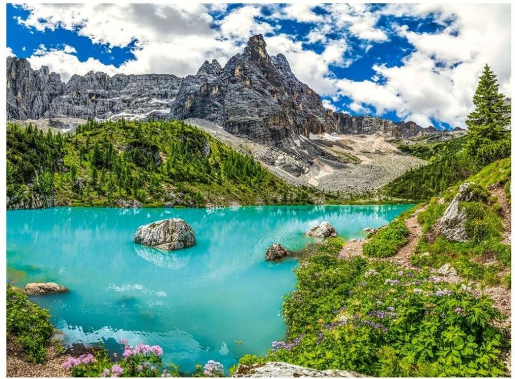 Castorland Puzzle Landschaft Lake Sorapis Dolomiten Italien Produktbild 