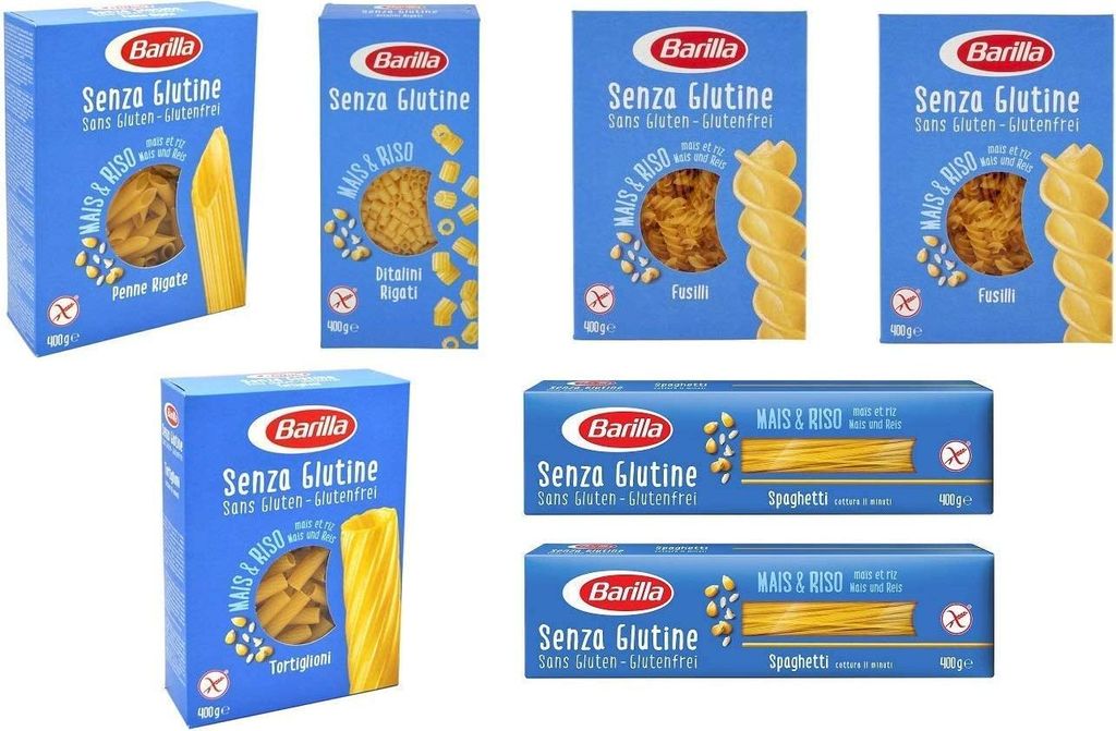 TESTPAKET Barilla senza Glutine Glutenfrei pasta nudeln 7 x Produktbild 