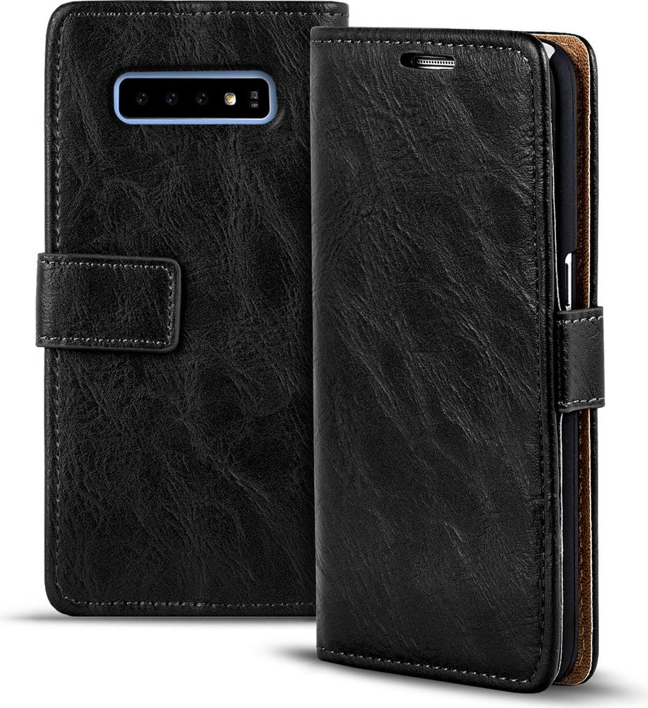Retro puzdro pre Samsung Galaxy S10 Plus peňaženkové puzdro Obrázok produktu 
